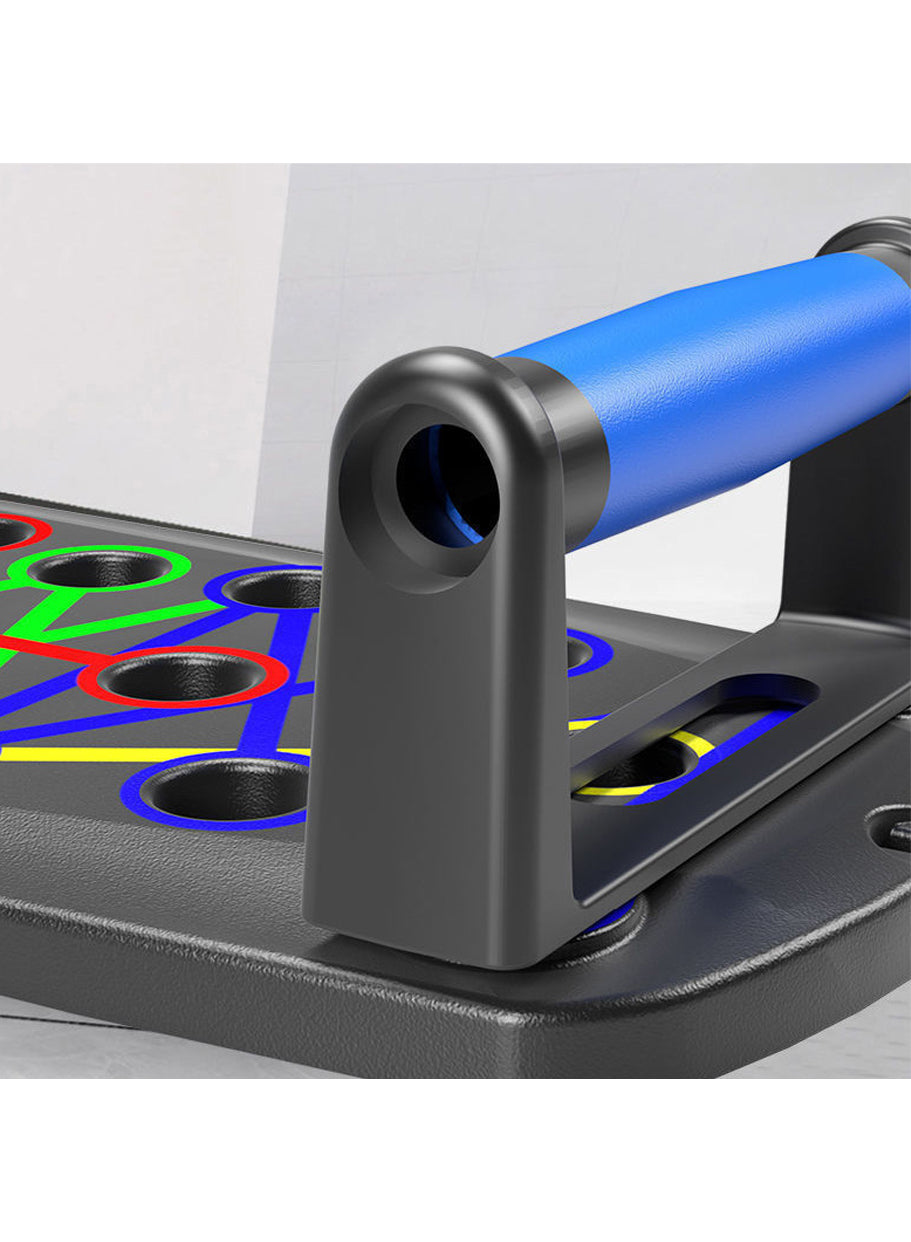 Multi-function push up board, portable push up board, with pull rope, foldable, can exercise chest and abdominal muscles. It can also exercise arms, core muscles and back muscles, suitable for both men and women.