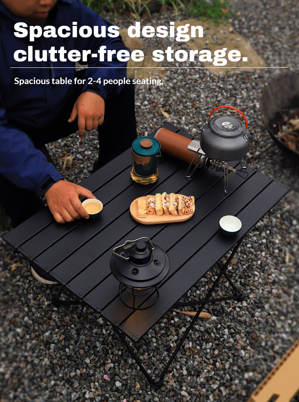 Outdoor camping table | Folding picnic table | Storable | Foldable outdoor table | 55*41*40CM