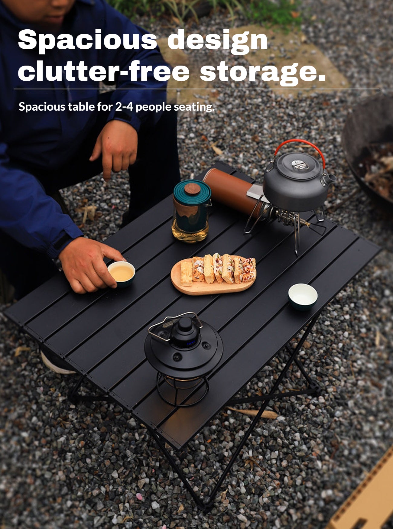 Outdoor camping table | Folding picnic table | Storable | Foldable outdoor table | 55*41*40CM