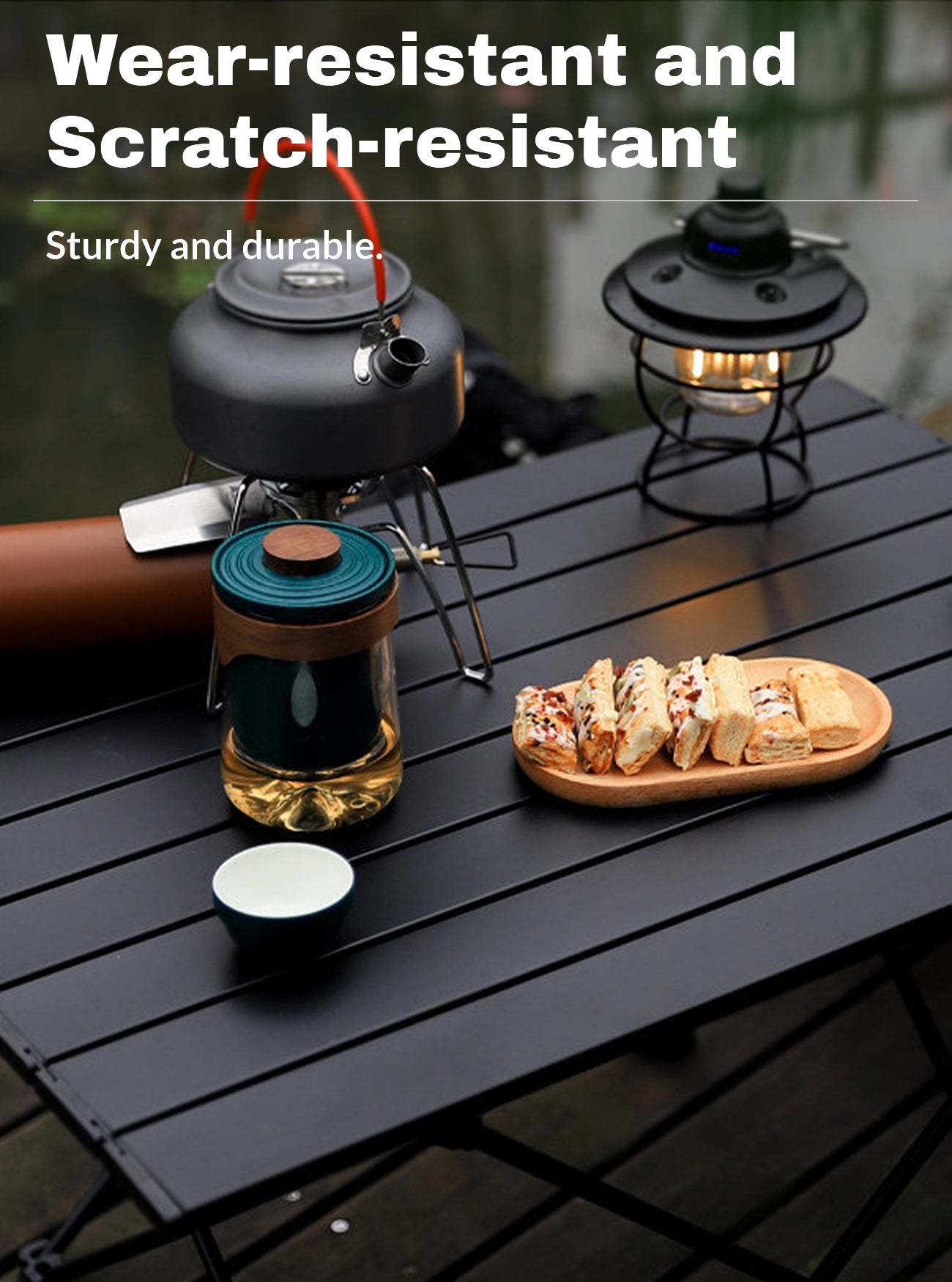 Outdoor camping table | Folding picnic table | Storable | Foldable outdoor table | 55*41*40CM