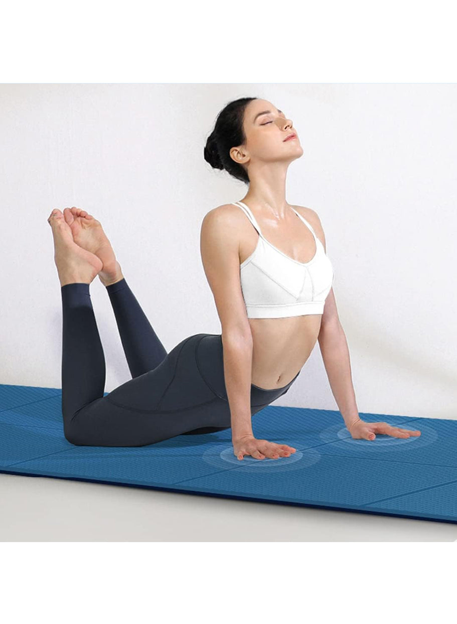Portable Yoga Mat | High-density Foam Foldable Yoga Mat | Non-slip Yoga Mat | Eco-friendly TPE Material | Suitable for Yoga, Pilates, and Fitness during Travel