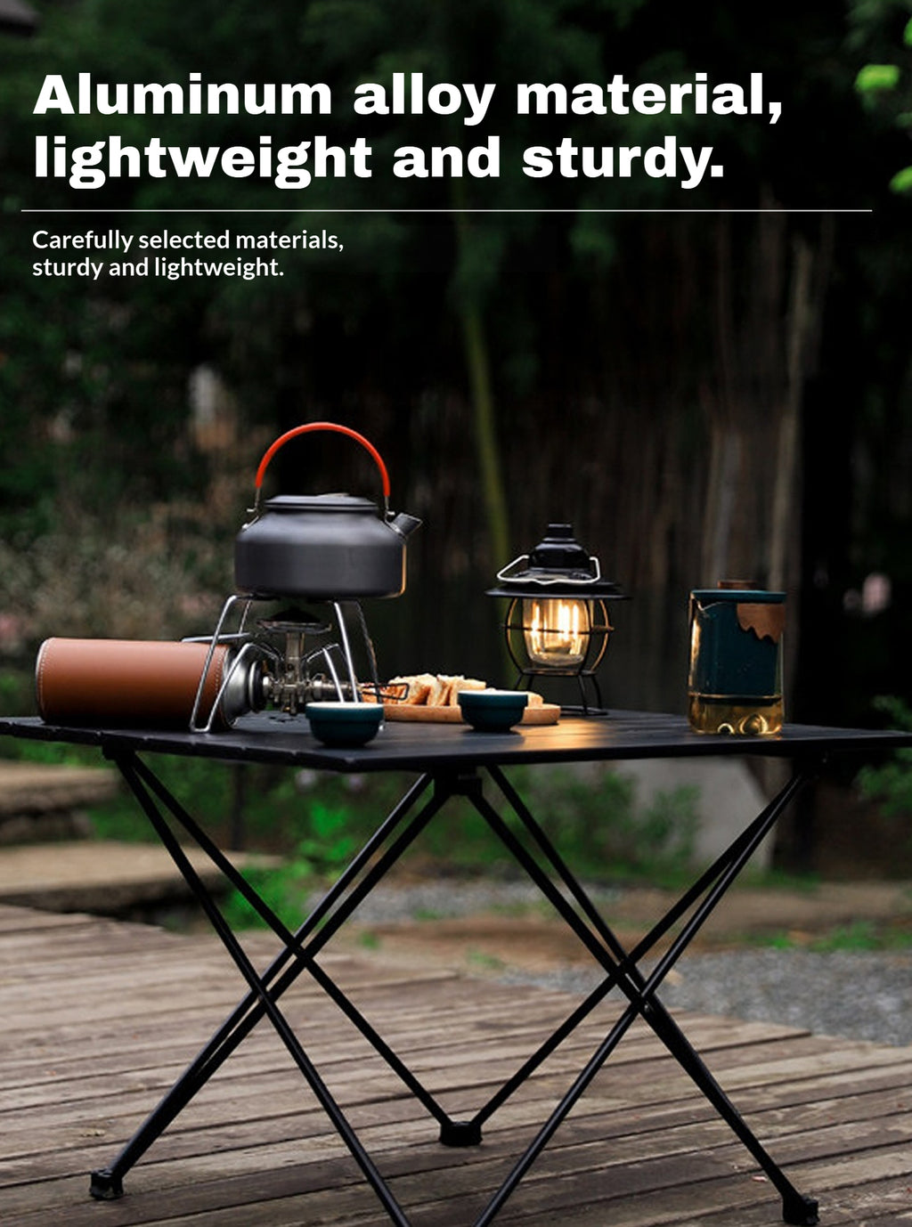 Outdoor camping table | Folding picnic table | Storable | Foldable outdoor table | 55*41*40CM