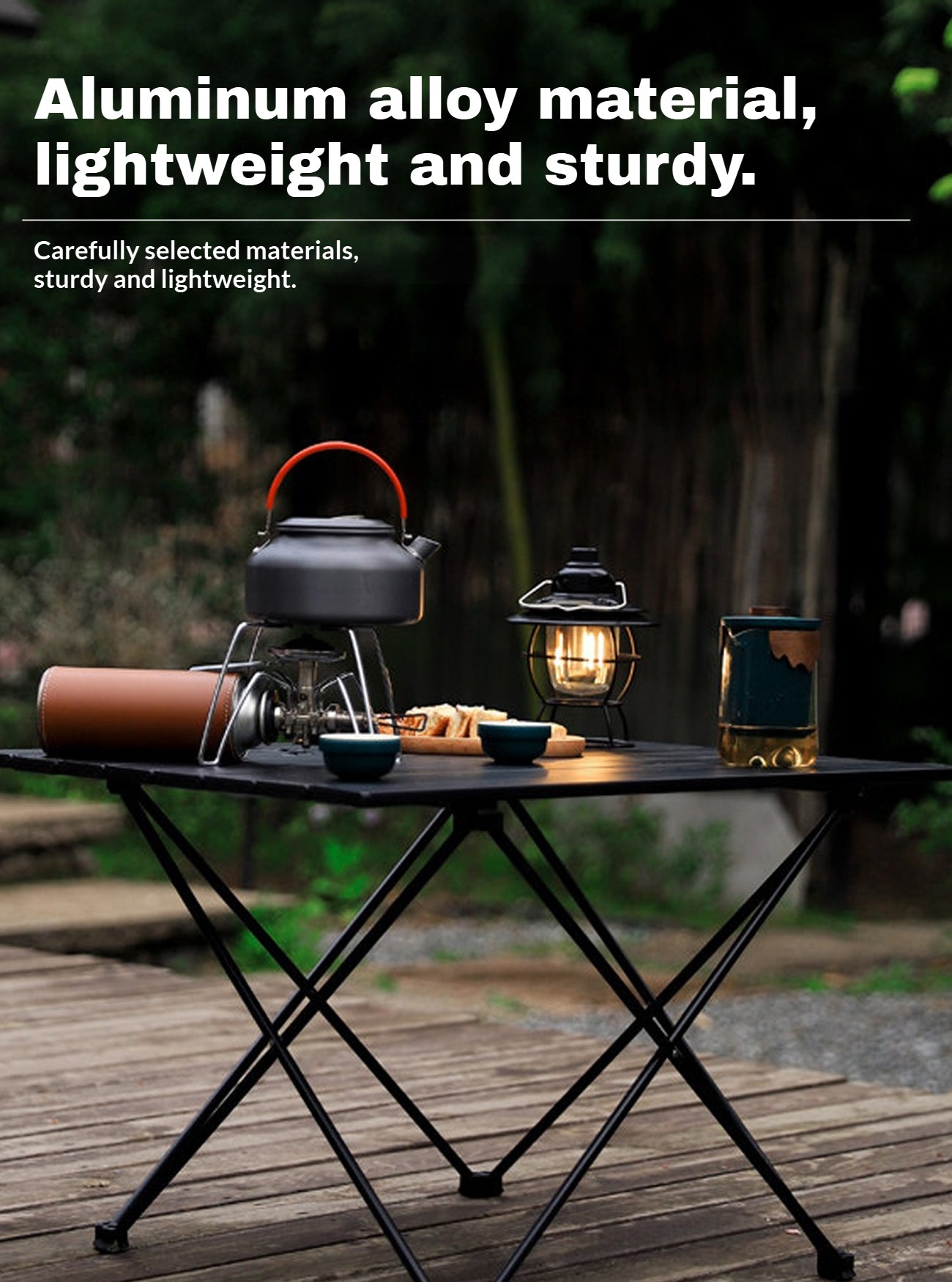 Outdoor camping table | Folding picnic table | Storable | Foldable outdoor table | 55*41*40CM
